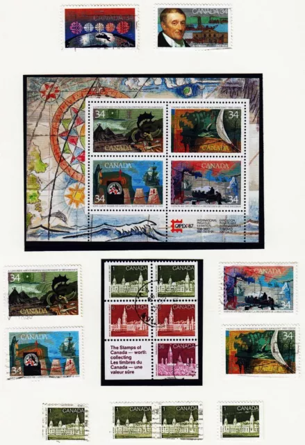 Canada°/** approx. 1985-90 on 16 album sheets!! many extras + Zsdr.  - Rare -