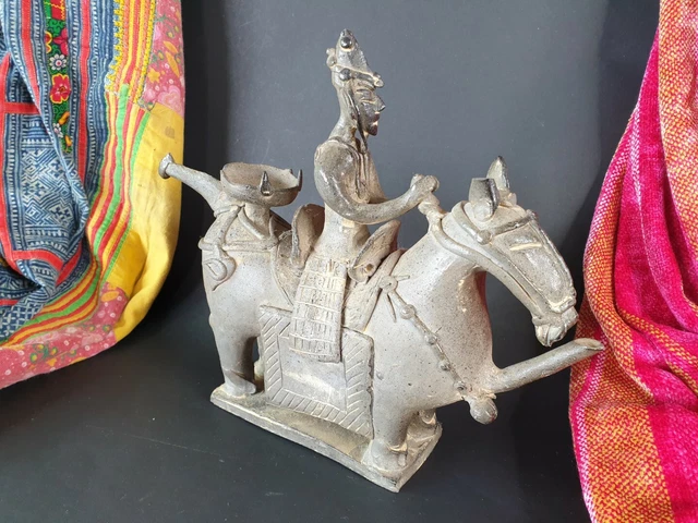 Old Korean Horse and Rider Shaped Clay Funerary Vessel …beautiful collection pie