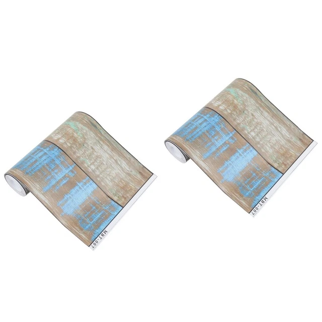 2 rollos suelo vinilo rollo suelos vinilo pegatina armario decoración rústica