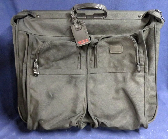 TUMI Black Nylon Canvas Rolling Travel Suitcase Luggage Bag 25" x 20"
