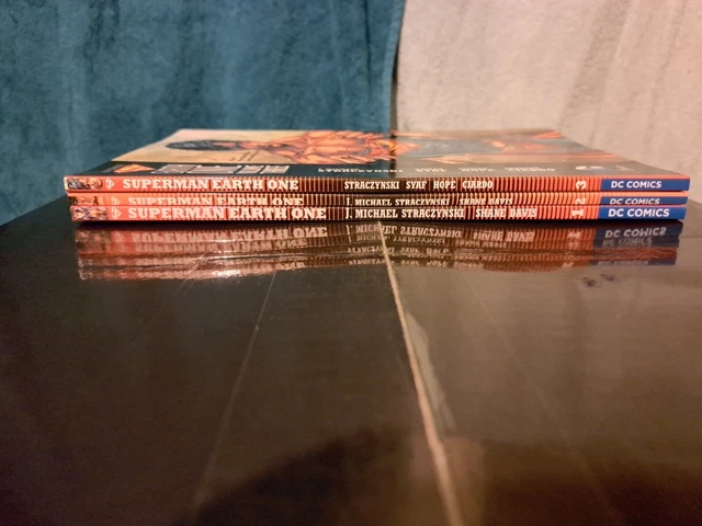 Superman Earth One Lot Vol 1 2 3 Set Straczynski Davis DC TPB