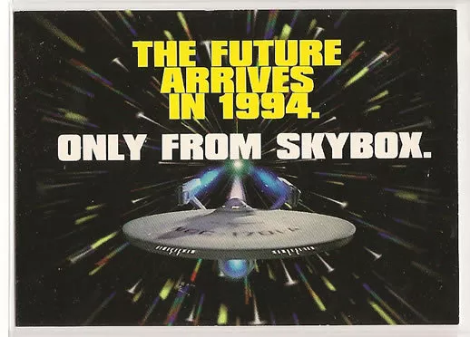 Star Trek TNG Next Generation Season 1 SkyBox General Promo Card Future Arrives