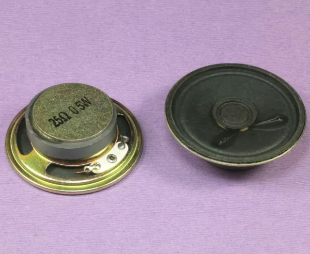 2pcs 2" inch 25Ohm 0.5W Mini Speaker, 25 ohms 2