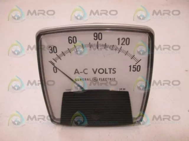 General Electric 50-162031Pzpz2 Panel Meter 0-150 A-C Volts *New No Box*