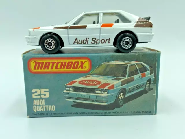Matchbox Superfast Audi Quattro No.25. Mint & Boxed. 1/64