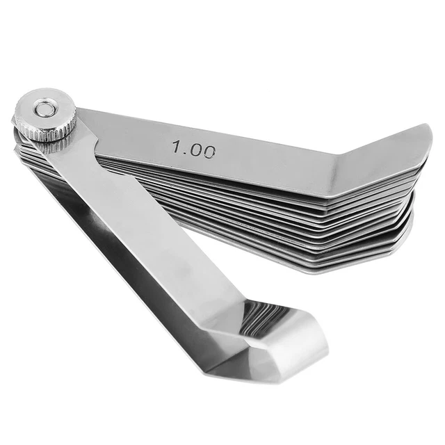 ANGLED FEELER GAUGE Set 0.05 1.00Mm Feeler Gauge Stainless Steel