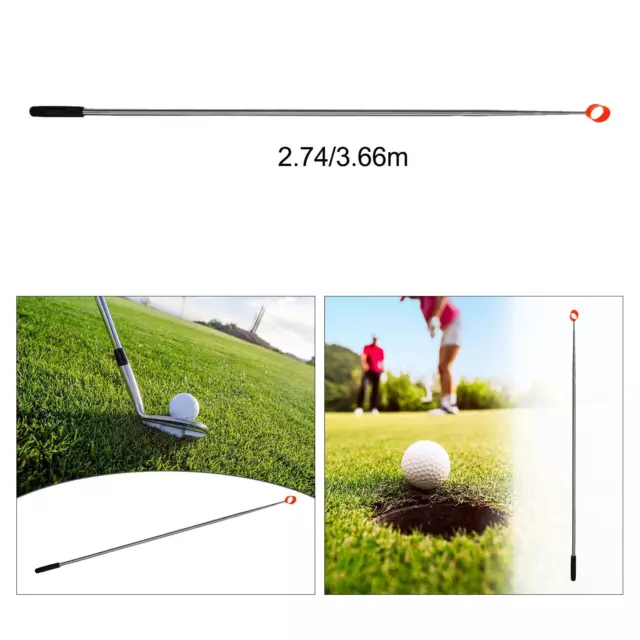 Récupérateur de balle de golf portable télescopique en acier inoxydable