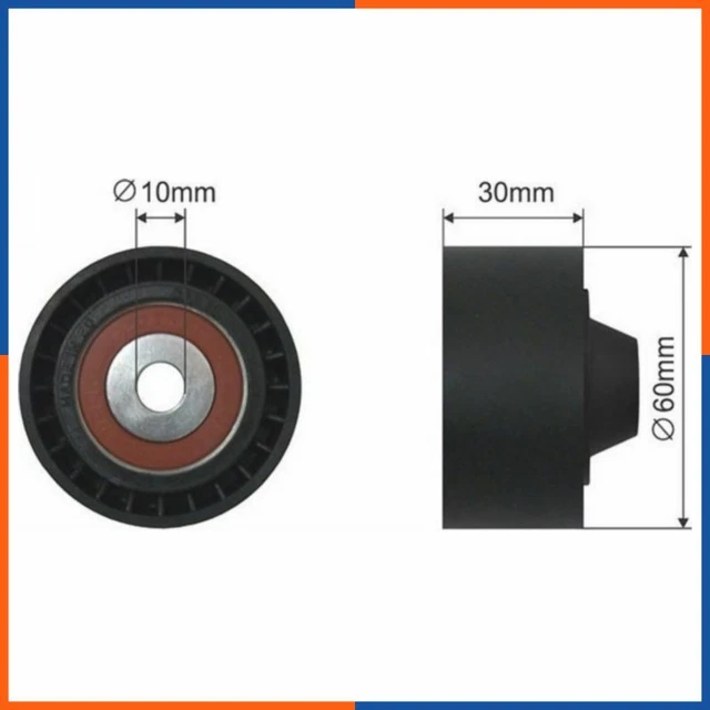 Galet tendeur de courroie d'accessoire pour NISSAN | 8641252016, FT44644, R0192