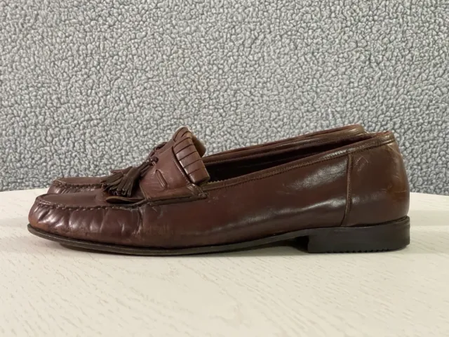 SANTONI DRESS SHOES Men's Size 13D Brown Leather Calf Skin Kiltie ...