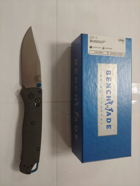 Benchmade 535-3 Bugout Carbon Fiber S90V New