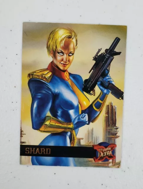 Marvel Fleer Ultra X-Men '95 Shard Trading Card #43 Embossed Gold Foil