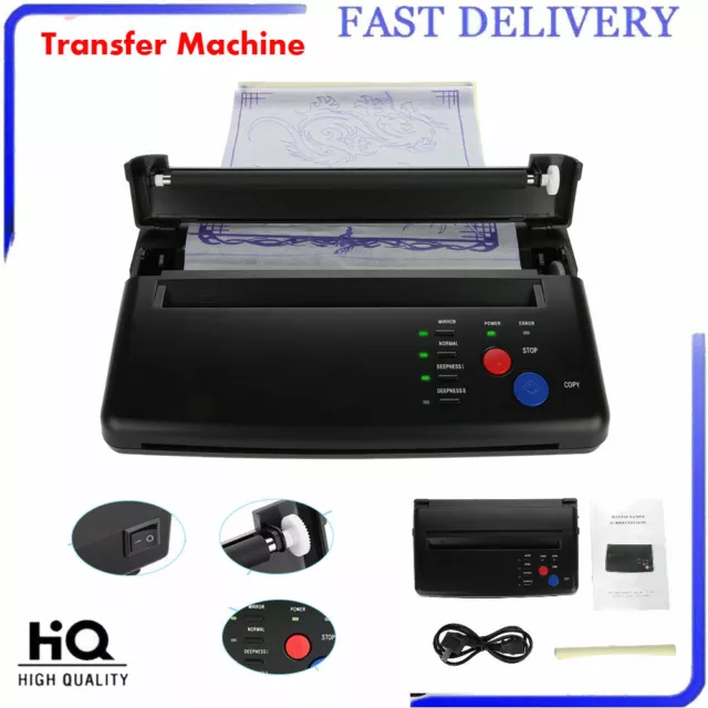 A5/A4 Paper Tattoo Transfer Pro Stencil Thermal Copier Printer Machine UK