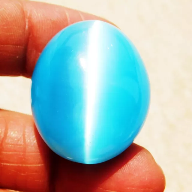 Chrysoberyl Cats Eye 95.85 Cts -Natural Blue Color Sri Lanka Loose Gemstone