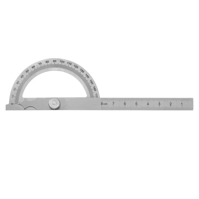 Angle Protractor 180 Degree Finder Gauge Adjustable Ruler with 80mm Arm
