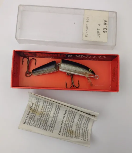 NEW VINTAGE (FINLAND) Rapala Jointed Floating FIRE TIGER Fishing