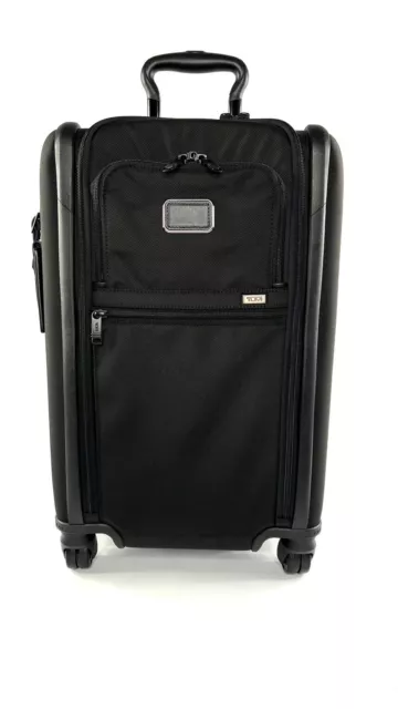 TUMI Alpha 3 International Carry On Suitcase 4 Wheel Expandable Black