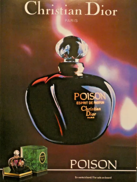 1988 Poison Perfume Spirit Press Advertisement By Christian Dior Paris