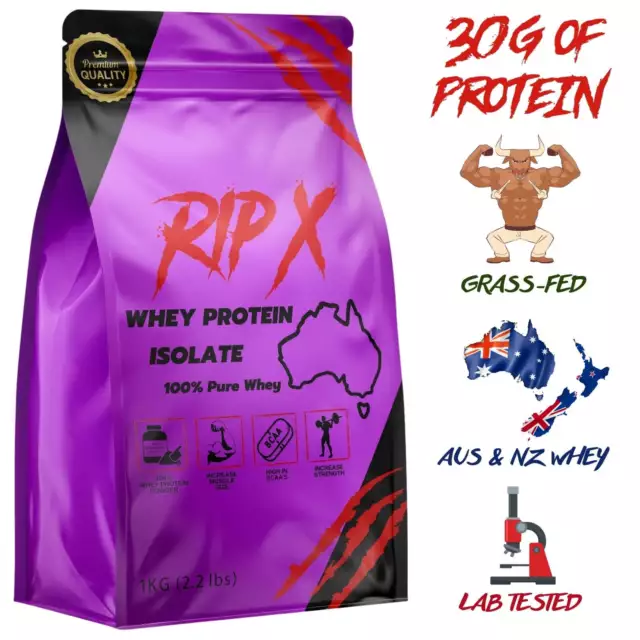 3KG - Whey Protein Isolate Powder Unflavoured WPI New Zealand Organic Grass-Fed