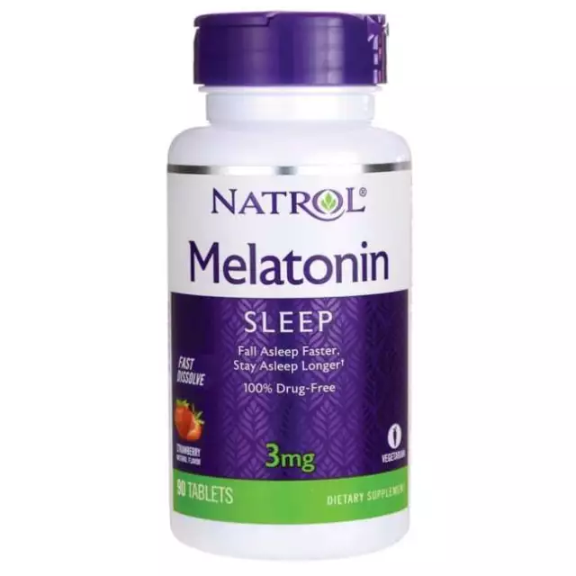 Natrol Melatonin Fast Dissolve - Strawberry 3 mg 90 Tabs