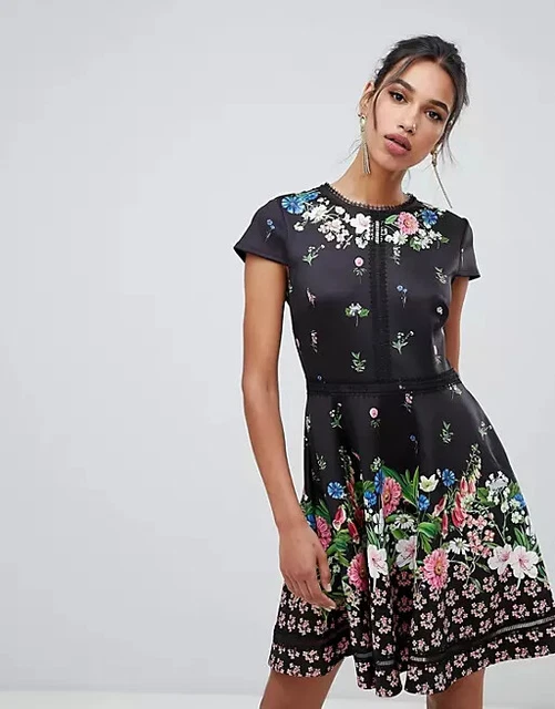 TED BAKER DAISSIE Florence Trim Skater Dress BNWT RRP 159 89.99 PicClick UK