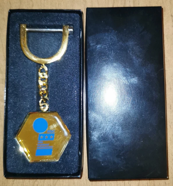 CALCIO portachiavi FIGC anni '80 in argento - rarità
