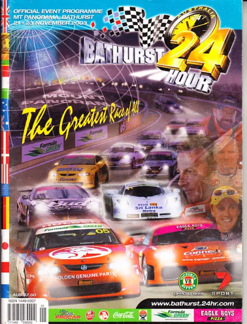 Official Race Program Bathurst 24 Hour  2003