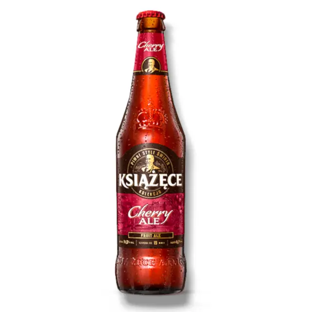 Książęce Cherry Ale  24 x 0,5l- Kirschbier aus Polen mit 4,1% Vol.