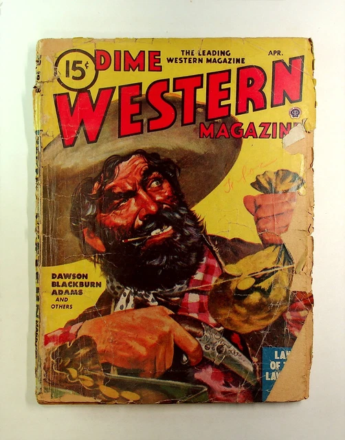 Dime Western Magazine Pulp Apr 1948 Vol. 51 #4 FR/GD 1.5 Low Grade