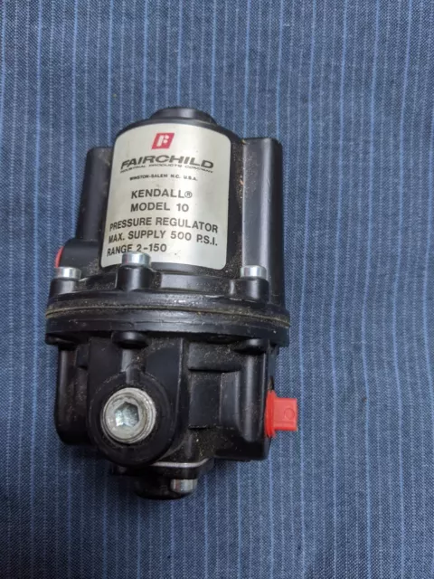 Fairchild Kendall Model 10 Pressure Regulator Max 500 PSI Range 2-150