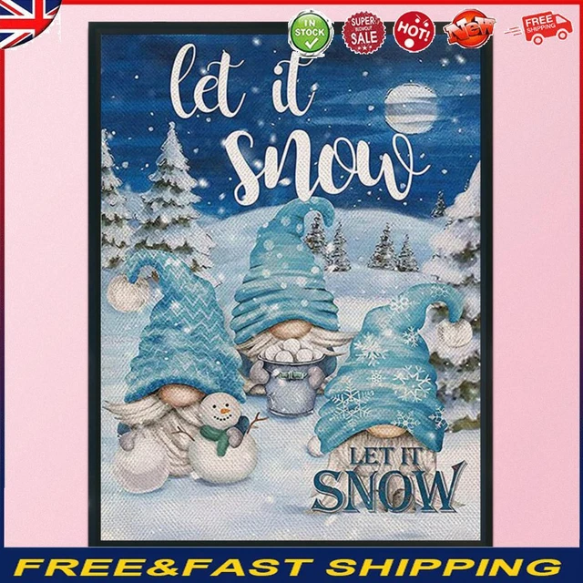 Full Cross Stitch 11CT Cotton Thread Christmas Goblins Printed Embroidery Kits -