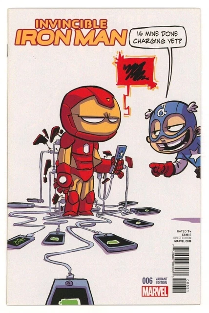 Marvel Comics INVINCIBLE IRON MAN (2015) #6 SKOTTIE YOUNG Variant Cover