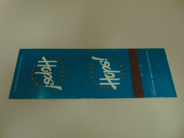 K4 Matchbook Cover Hops Bistro and Brewery Company Maryland MD