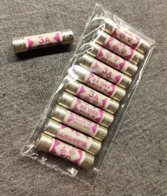 Lot de 10 Fusibles Cartouche en Céramique 6x25mm 3A 230V