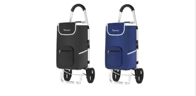 56 L Einkauf Trolley Einkaufswagen Shopping Trolley Tasche Aluminium