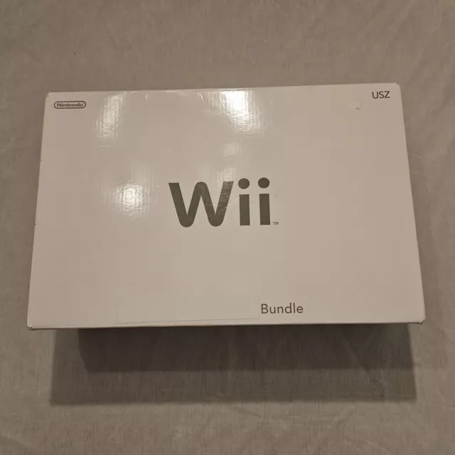 Nintendo Wii Console RVL-001 Game Cube Compatible Console Bundle w Controller AV