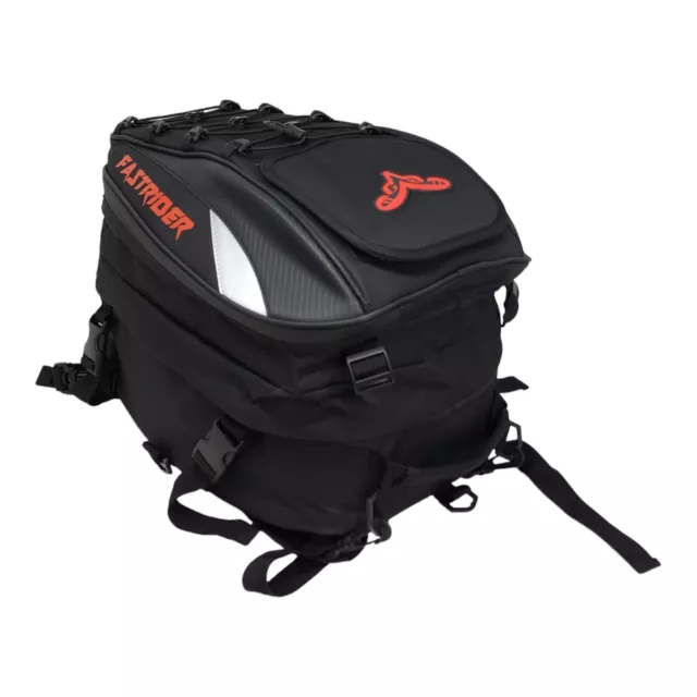 Waterproof Motorcycle Rear Tail Bag Seat Back Saddle Helmet Bag Luggage Rider
