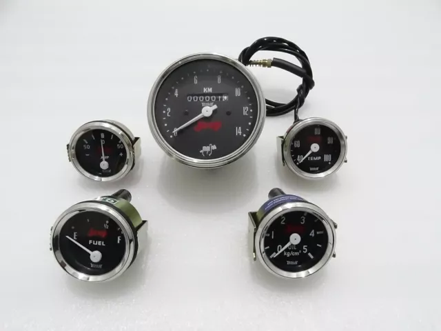 New Speedometer with Mechanical Temp Gauge Set Suitable for WILLYS JEEP#G528@(9)
