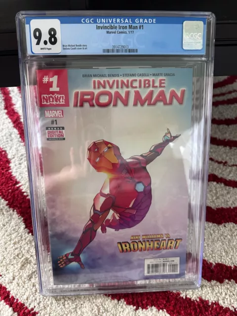 Invincible Iron Man #1 CGC 9.8 Marvel Comics Stefano Caselli Cover