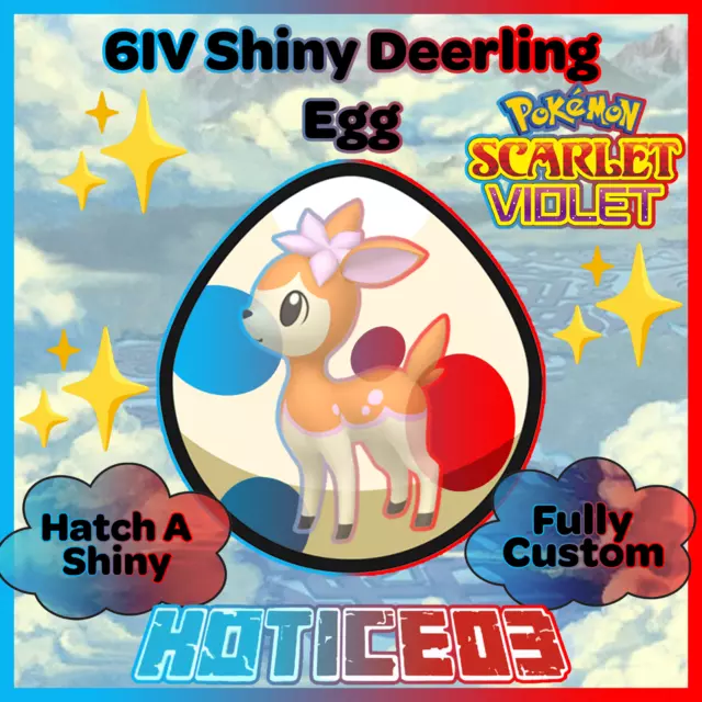 🍊Shiny/Non-shiny Deerling forms 6IV🍇Pokémon Scarlet/Violet (💯Legal)