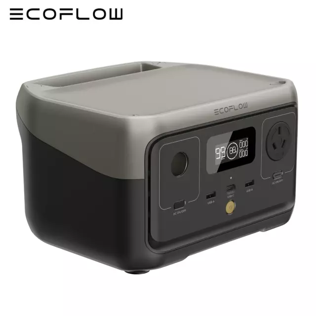 ECOFLOW River 2 Portable Power Station 600W Max 256Wh Outdoor Solar Generator