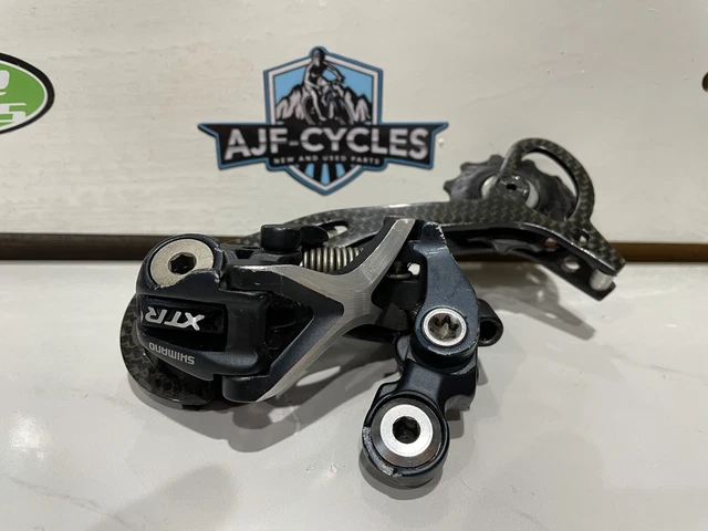 SHIMANO XTR RD-M972 Rear Derailleur Shadow Carbon Fibre Rear Mech 9 ...