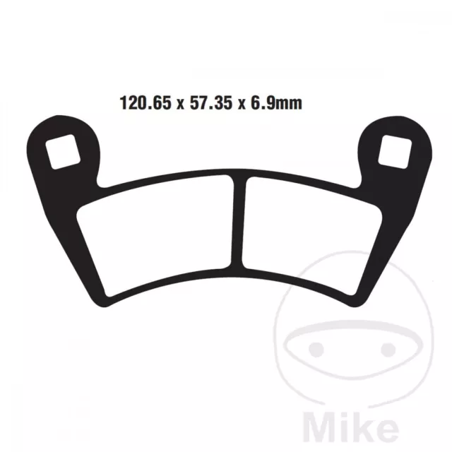 Pastiglie Freno per Polaris Ranger 800 Anno Fab. 2010-2017 Frontale