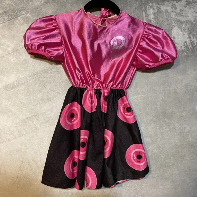 Rubie’s Vintage Barbie Girls Sock Hop 50s Waitress Costume Dress Sz Small 3-4 Yr