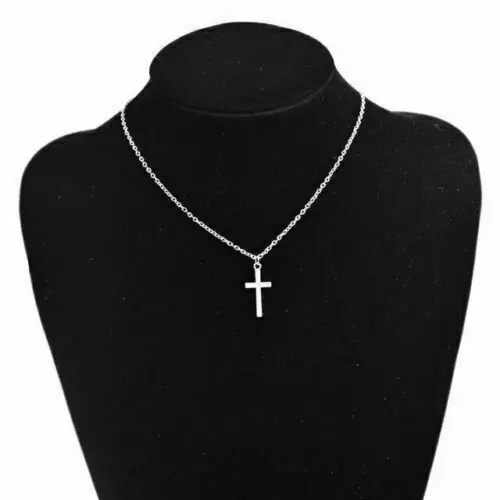 Collana CROCE 20x12mm Argento catena con Ciondolo Crocifisso lunga da Uomo Donna