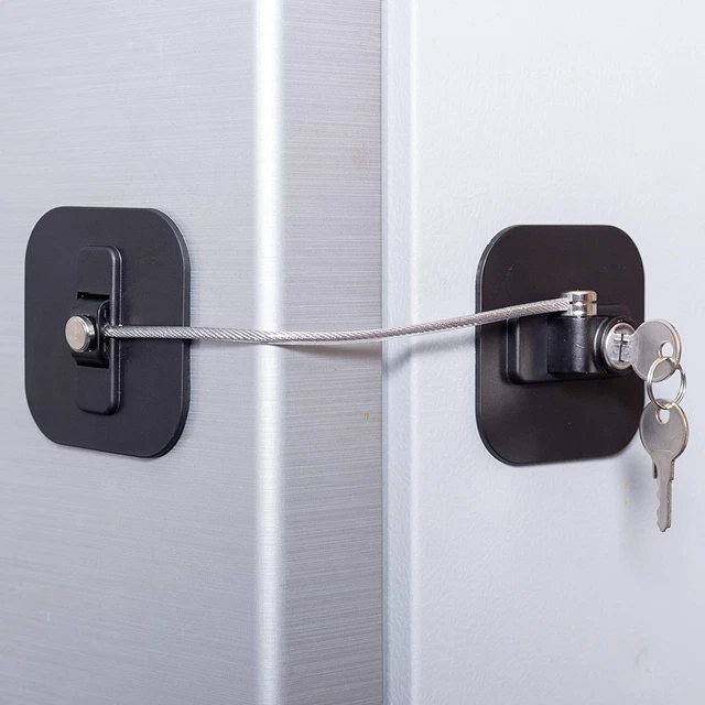 Refrigerator Lock,Fridge Lock with Keys,Freezer Lock and Refrigerator Lock For