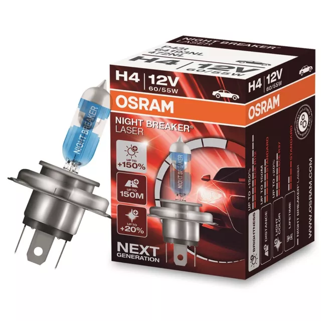 Osram Night Breaker® Laser H4 Next Generation Halogen Scheinwerferlampe 12V