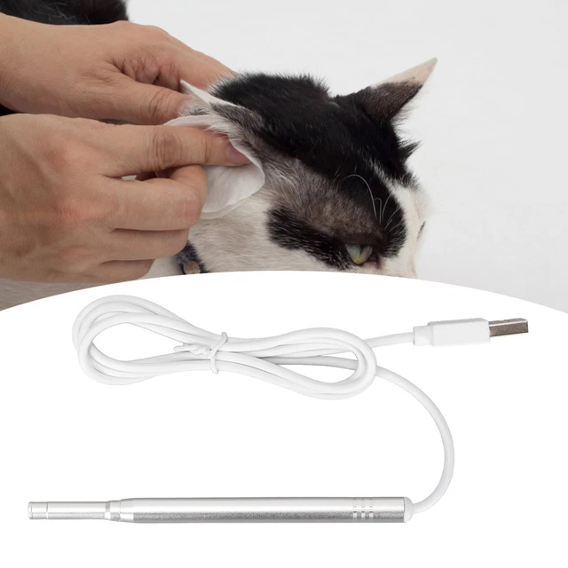 Limpiador de oídos endoscopio HD 3 en 1 kit de eliminación de cerumen con luz LED para perros C LHP