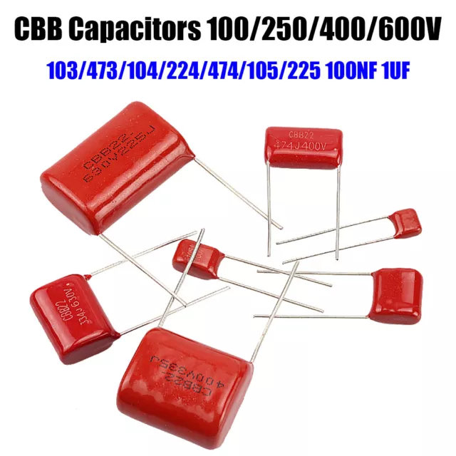 100V 250V 400V 630V CBB/CL Polypropylene film capacitor 103-105/473/474 10NF 1UF