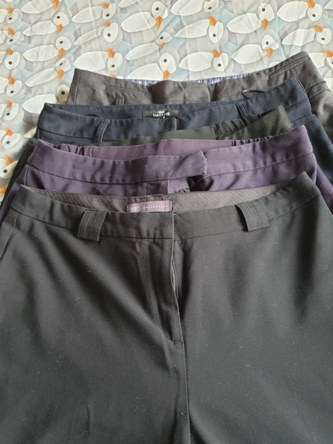 X5 NEXT M&S ladies tailored smart Work Xmas formal trousers UK 14 LONG👖