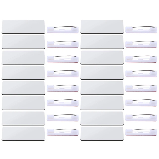 16 Pcs Metall Büro Arbeiternamen-Tags-Pin Namensschilder ID-Inhaber